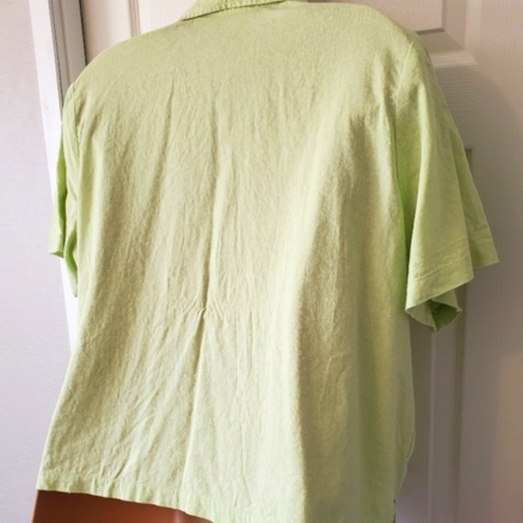 Jane Ashley Embroidered Button Up Blouse - Picture 10 of 13